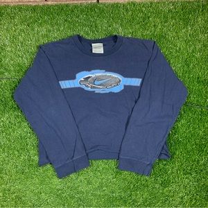 Vintage Y2K Double Sided Nike Cropped Longsleeve Tee